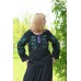 Embroidered blouse "Olvia: grapes"